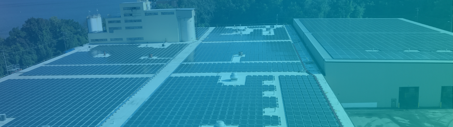 Solar panels power Saint-Gobain North America's gypsum plant in Buchanan, NY