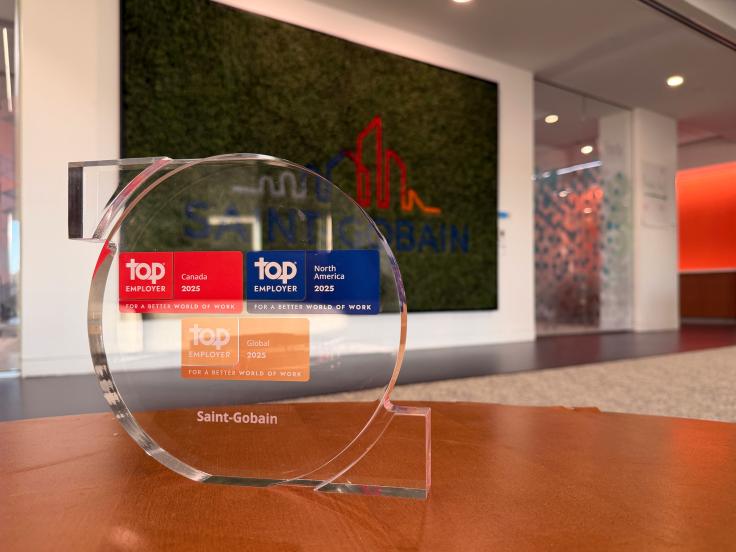Saint-Gobain's Top Employer trophy for 2025 